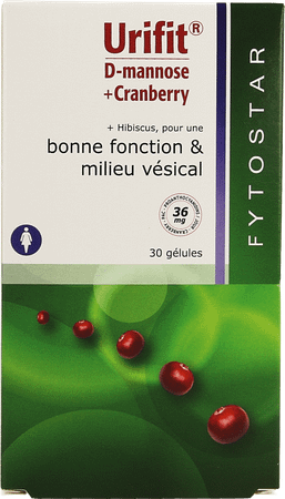 Fytostar Urifit D-mannose + Cranberry Capsule 30  -  Ocebio
