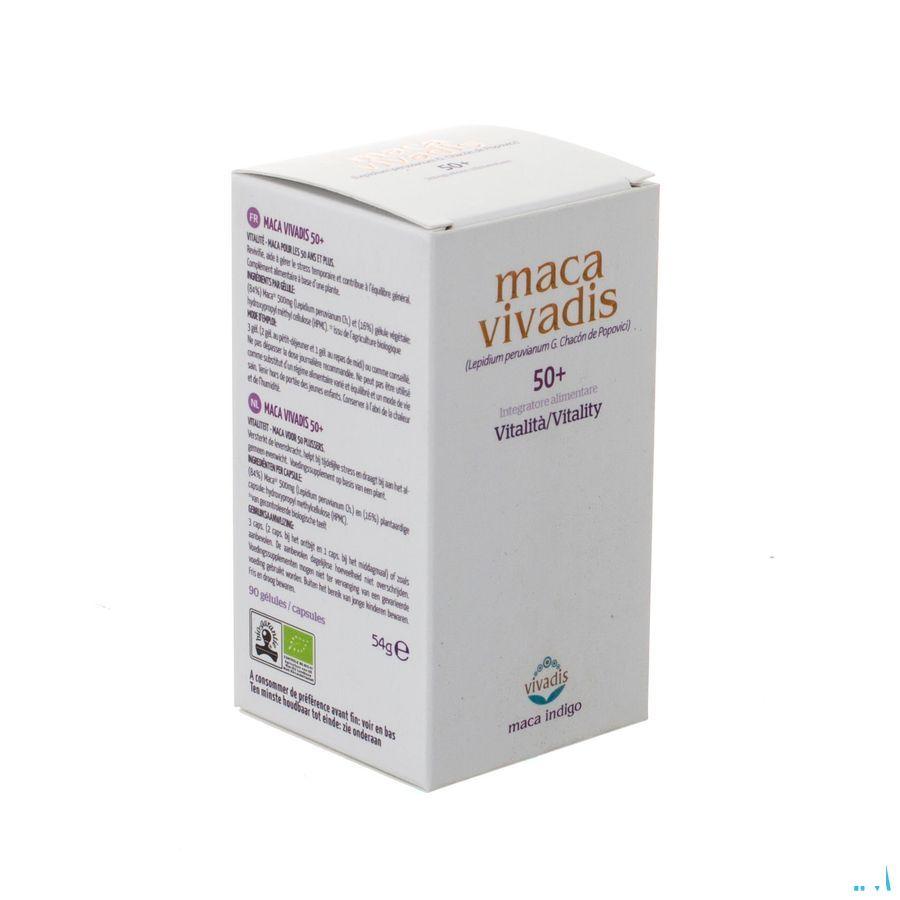 Vivadis Maca 50 + (maca Indigo) Capsule 90x500 mg  -  Vivadis