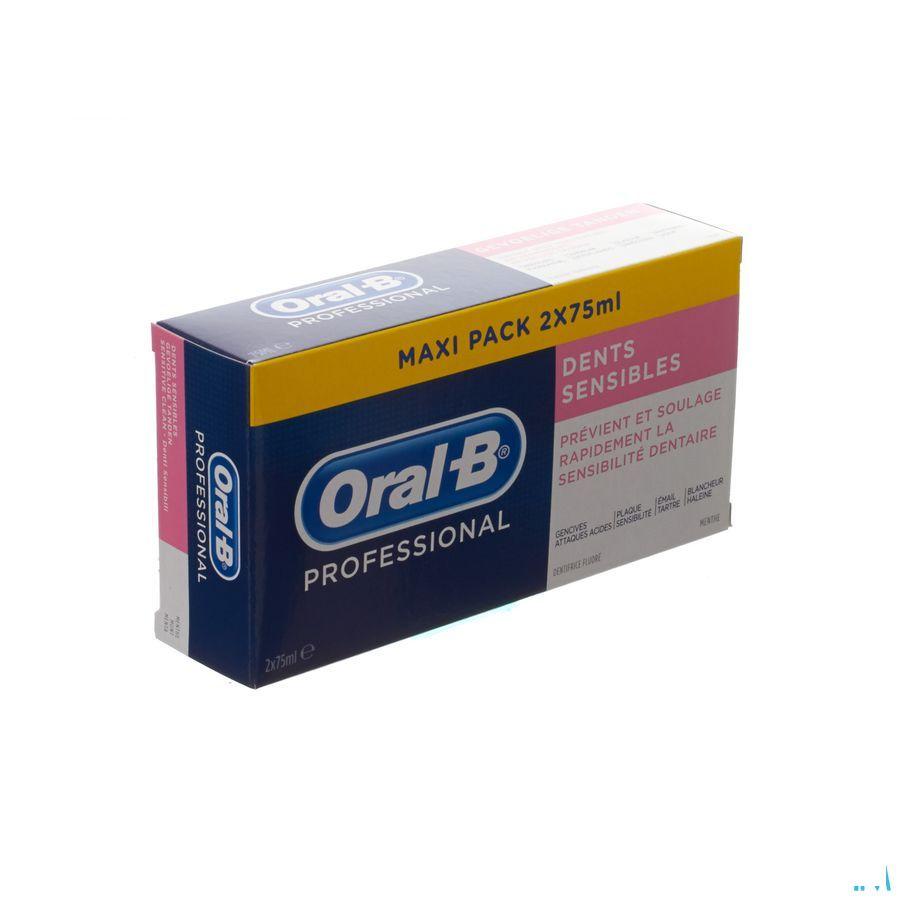 Oral B Professional Sensitive Tandpasta 2X75ml