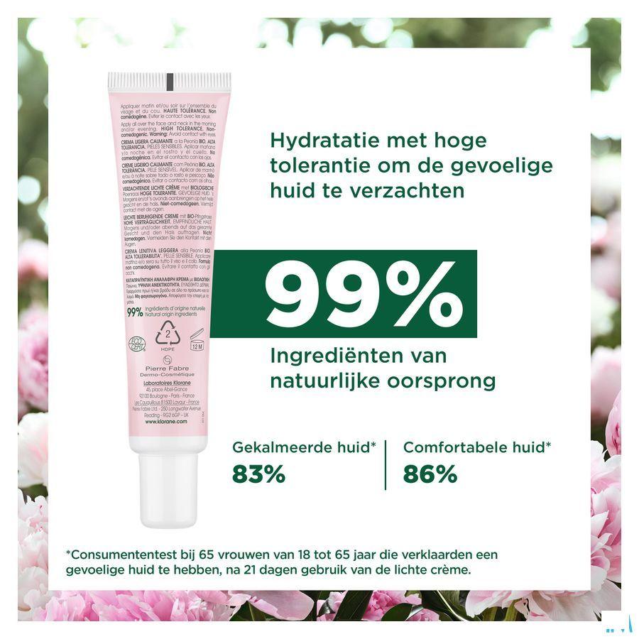 Klorane Gezicht Lichte Cr Pioenroos Bio 40 ml