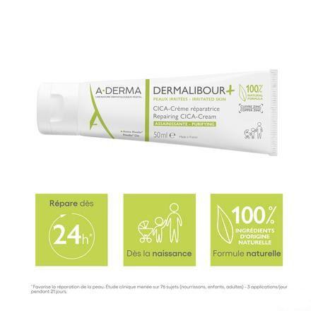 Aderma Dermalibour + Herstellende Creme Tube 50 ml  -  Aderma