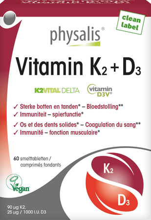Physalis Vitamin K2 + D3 Tabl 60