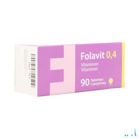 Folavit 0,4 mg Comprimes 90 X 0,4 mg 3761517  -  Kela Pharma