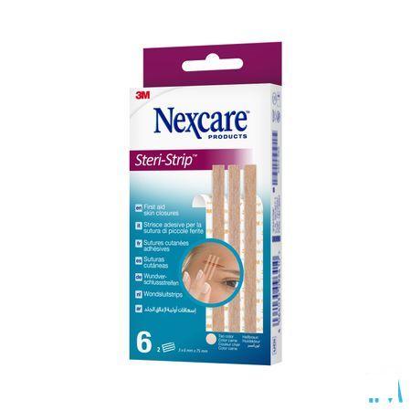 Nexcare 3M Steri-Strip Wondsluit. Beige 6mm x 75mm 6