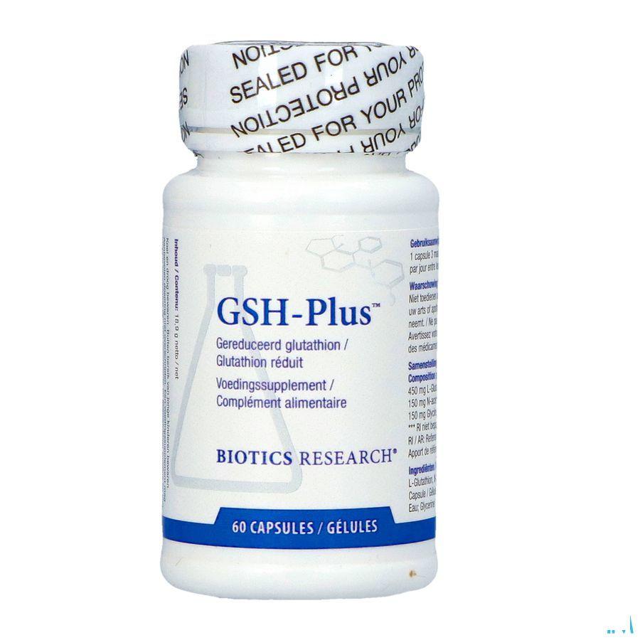 Biotics GSH-Plus (glutathion réduit) 60 gélules  -  Energetica Natura