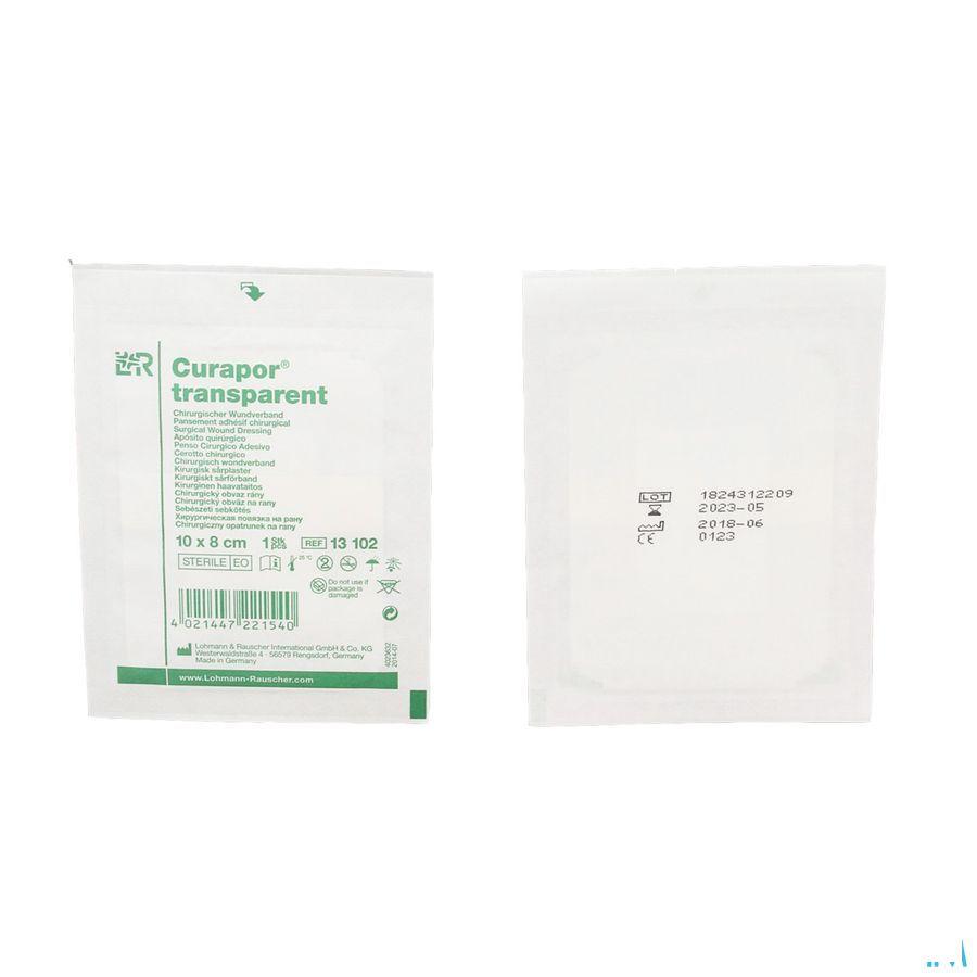 Curapor Transparant Steriel 10cmx 8cm 25 13102  -  Lohmann & Rauscher