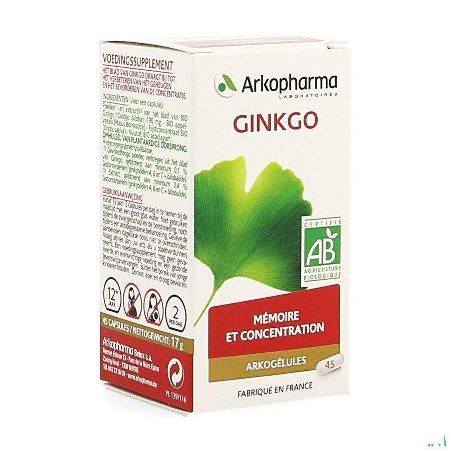 Arkogelules Ginkgo Bio Capsule 45