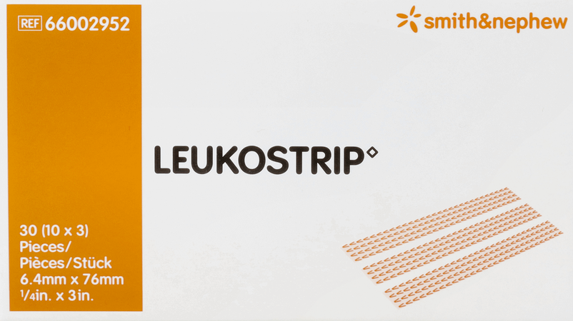Leukostrip 6,4mmx 76mm 3 Strips 10 66002952  -  Smith Nephew