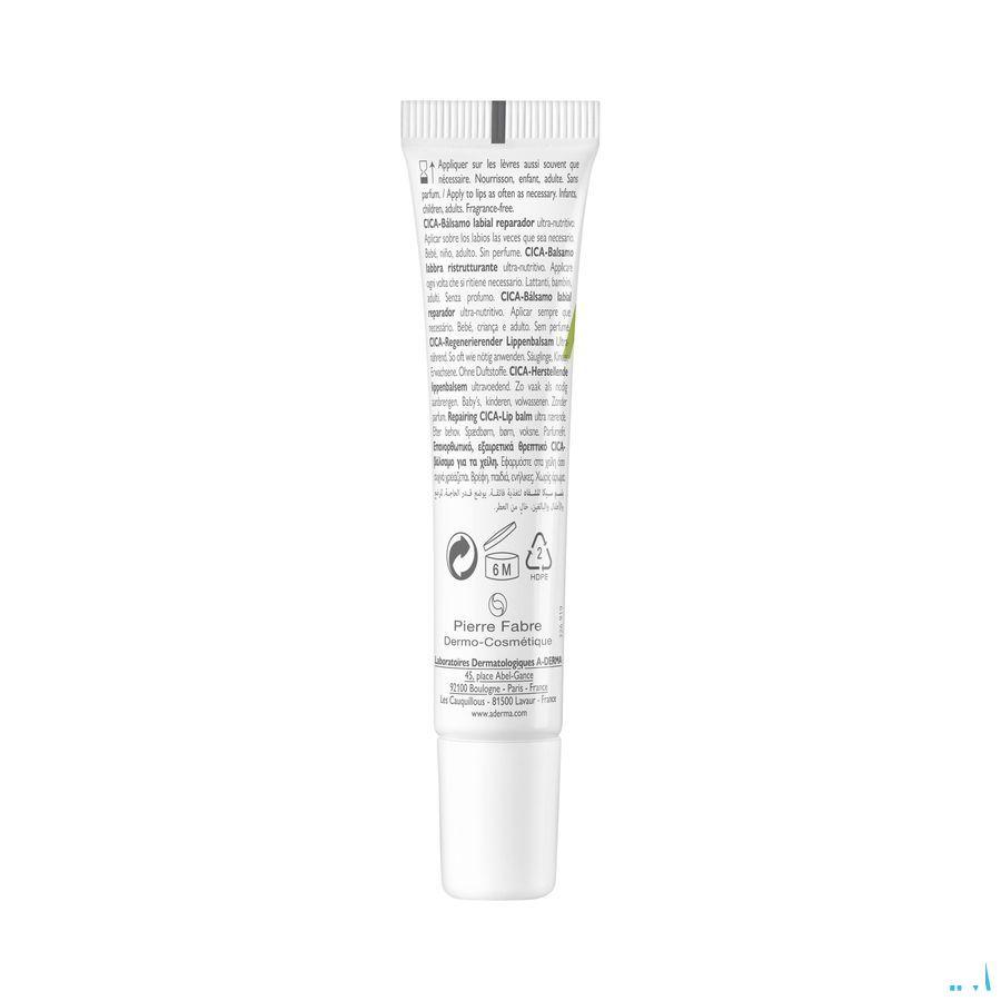 Aderma Dermalibour + Cicabalsem Lippen 15 ml  -  Aderma