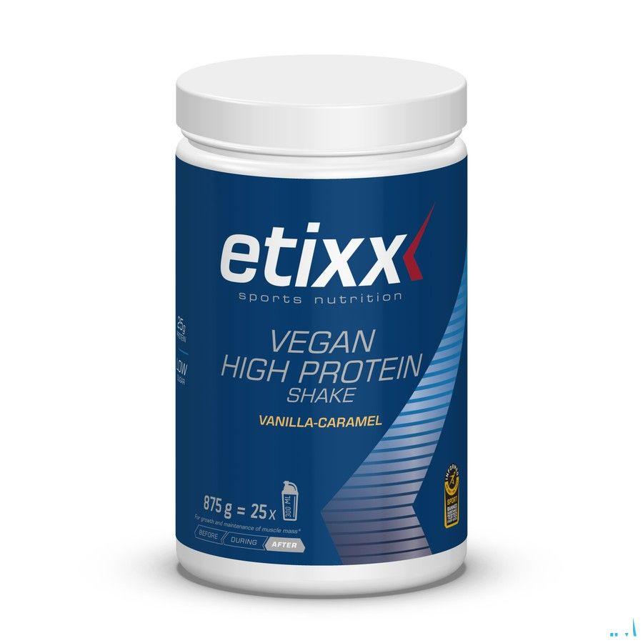 Etixx Vegan High Prot.Shake Vanil.Caramel Pdr 875 gr