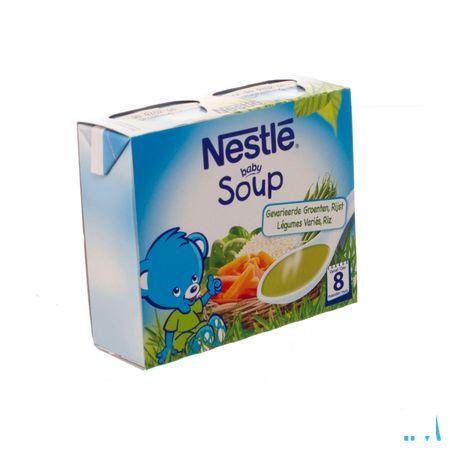 Nestle Baby Soup Gevar. Groenten Rijst 2x250 ml  -  Nestle
