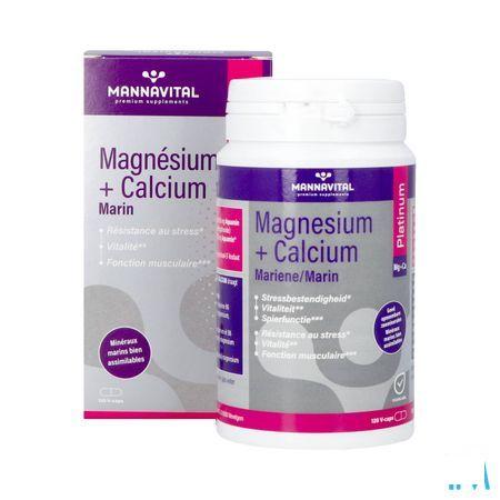 Mannavital Magnesium + Calcium Mariene V-Caps 120