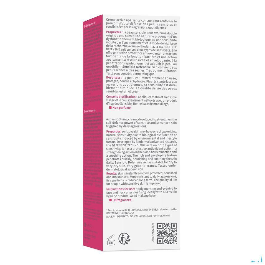 Bioderma Sensibio Defensive Rich 40 ml