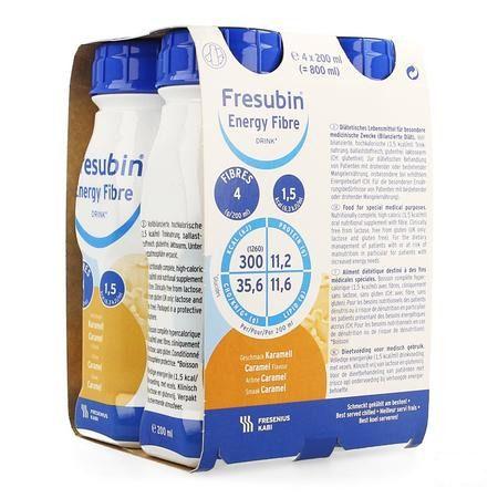 Fresubin Energy Fibre Drink 200 ml Caramel  -  Fresenius