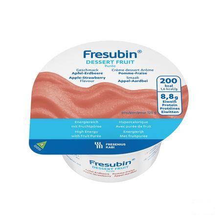 Fresubin Dessert Fruit 125 gr Pommefraise/appelaardbei  -  Fresenius