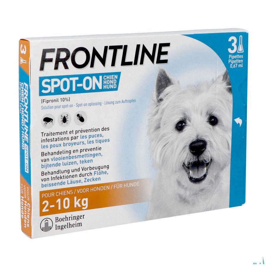 Frontline Spot On Hond 2-10kg et 3x0,67ml