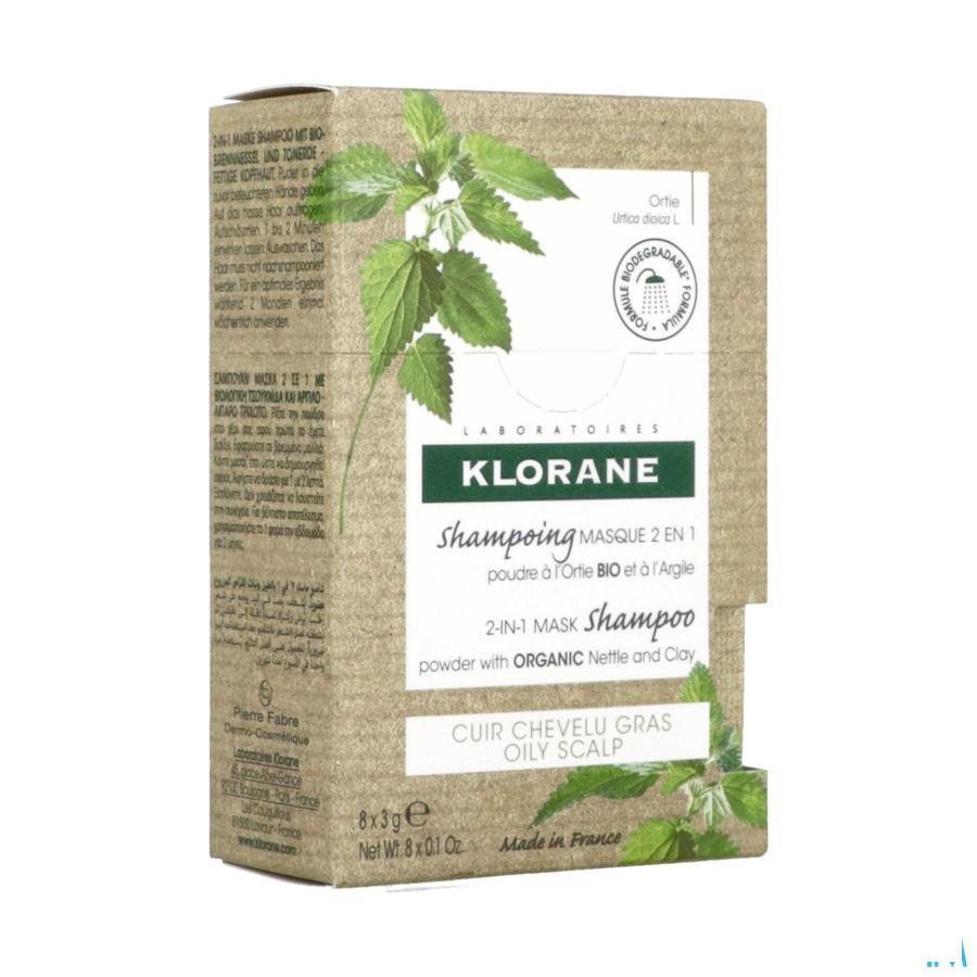 Klorane Capilaire Masker Reinigend Brandnetel 8X3G