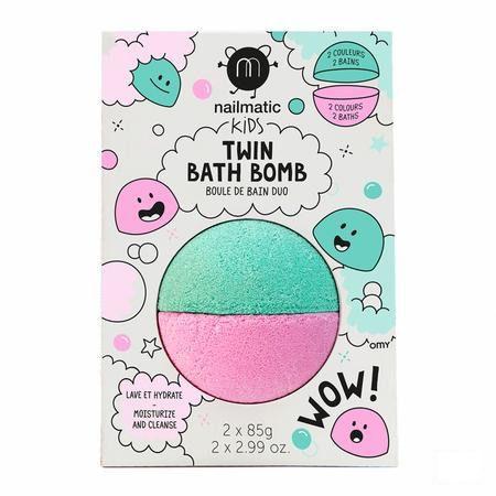 Nailmatic Kids Duo Bruisbal Rose&Groen 2X85G