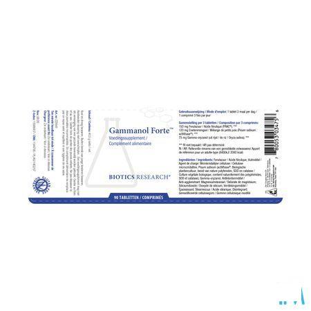 Biotics Gammanol Forte 90 comprimés  -  Energetica Natura