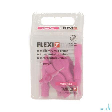 Flexi Fuchsia Borsteltje Micro Fine Interdentaal 6  -  Deprophar