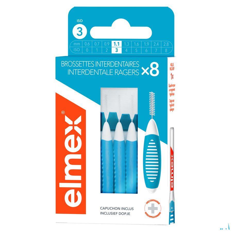 Elmex Set Interdentale Borsteltjes Iso 3 1,1Mm 8
