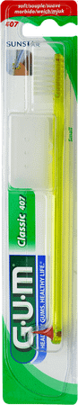 Gum Tandenborstel Classic Soft Volwassen Kleine Kop 407