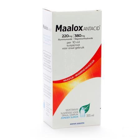 Maalox Antacid 220/380 Suspensie Oraal 355 ml