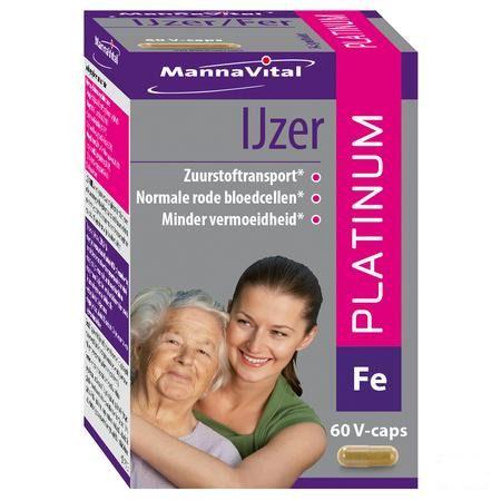 Mannavital Ijzer Platinum V-Capsule 60