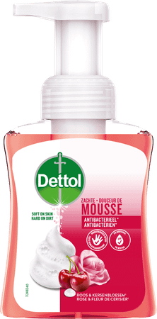 Dettol Zachte Mousse Roos & Kersenbloem Geur 250 ml