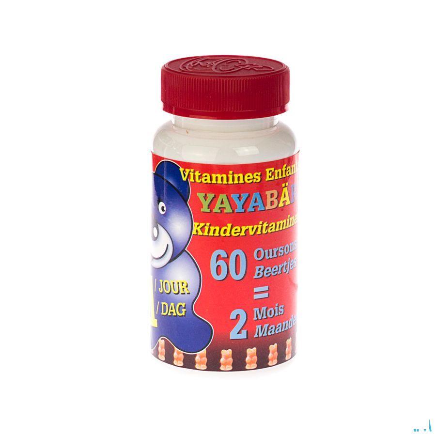 Yayabar Multivitaminen Beertjes Bonbons 60