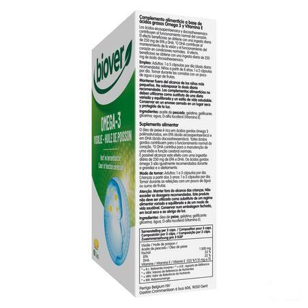 Biover Omega 3 Visolie Caps 60  -  Perrigo