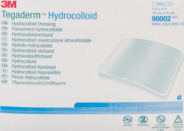 Tegaderm Hydrocol.square Ster 100mmx100mm 5 90002  -  3M