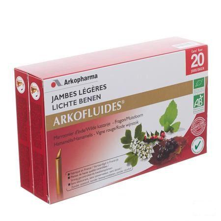 Arkofluide Lichte Benen Bio Unicadoses 20  -  Arkopharma