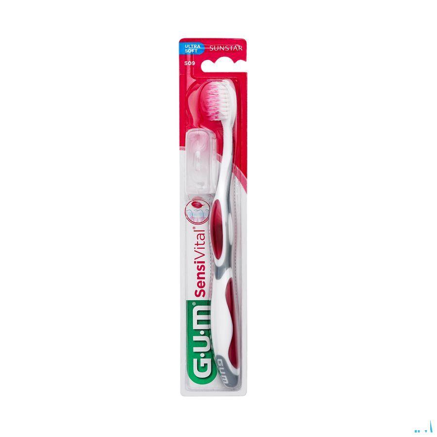 Gum Brosse Sensivital Compact Ultra Soft + cap 509