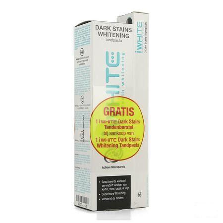 Iwhite Dark Stains Whitening Tandpasta Tube 75 ml