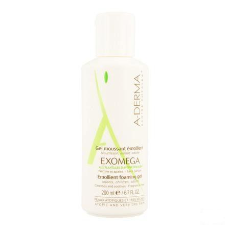 Aderma Exomega Gel Moussant Flacon Pompe 200 ml  -  Aderma
