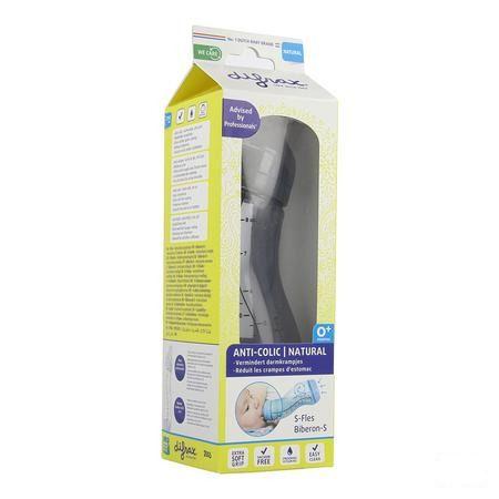 Difrax Biberon-S Natural Bleu-Gris 250 ml