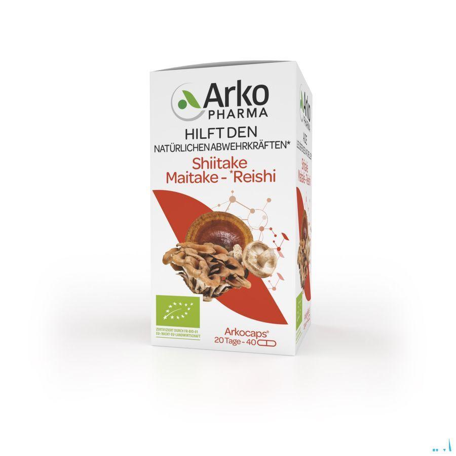 Arkogelules Shiitake Maitake Reishi Bio Caps 40