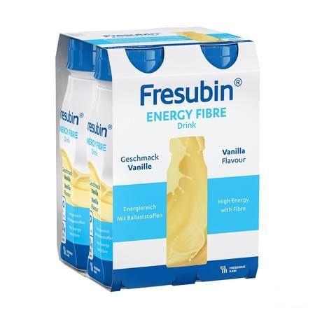 Fresubin Energy Fibre Drink Vanille Flacon 4x200 ml  -  Fresenius