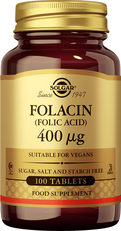 Solgar Folacin (Foliumzuur) Comp 100X400Mcg  -  Solgar Vitamins