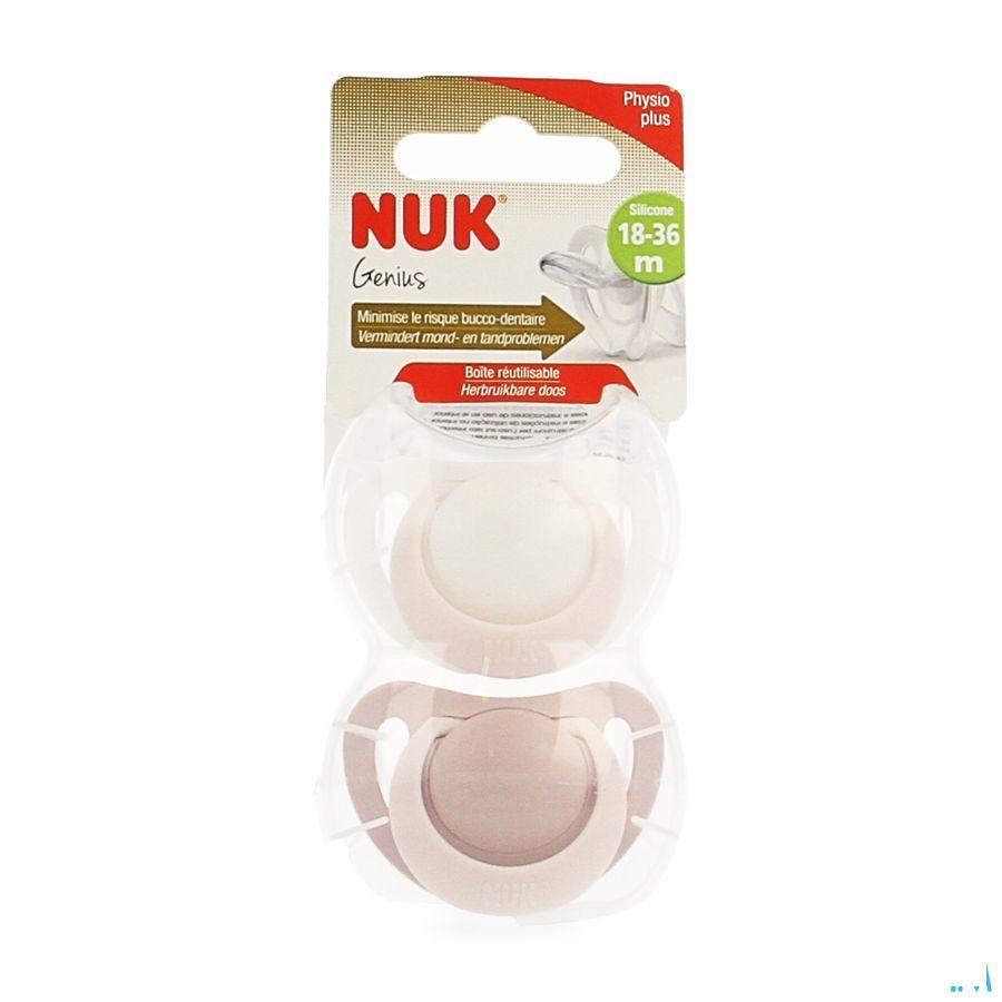 Nuk Sucettes 3 Genius Fille + 18m 2  -  Eureka Pharma