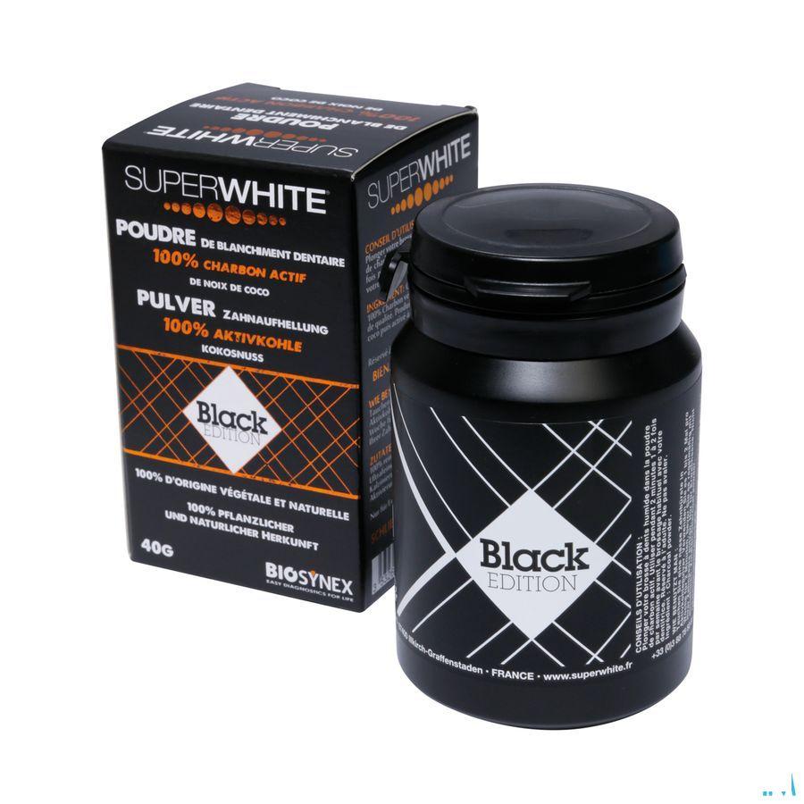 Superwhite Zwart Editie Actief Koolstofpoeder