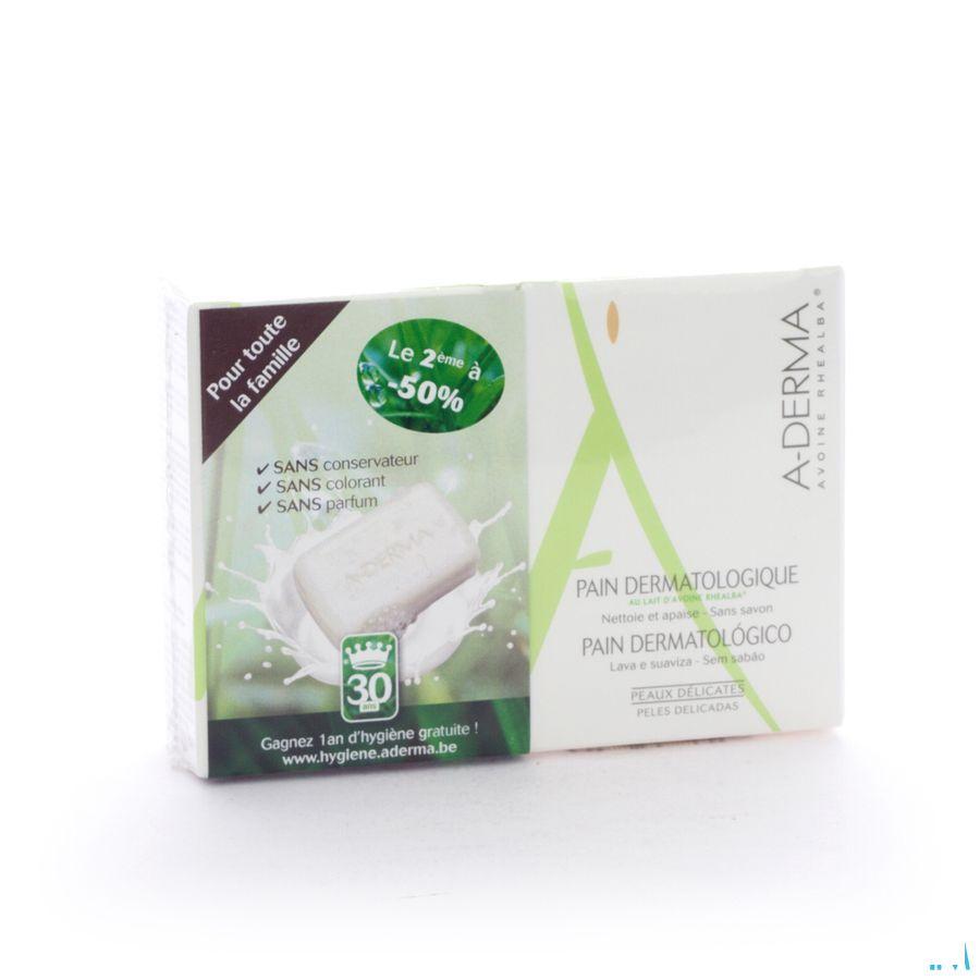 Aderma Havermelk Duo Wasstuk 2x100 gr  -  Aderma
