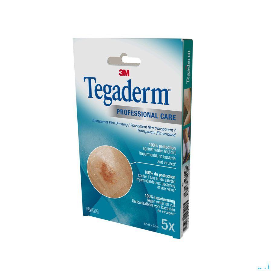 Tegaderm 3m Film Dressing Transp 6x 7cm 5 1624p  -  3M
