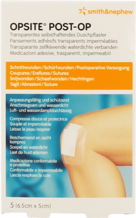 Opsite Post Op N 6,5cmx 5,0cm 5 66030313  -  Smith Nephew