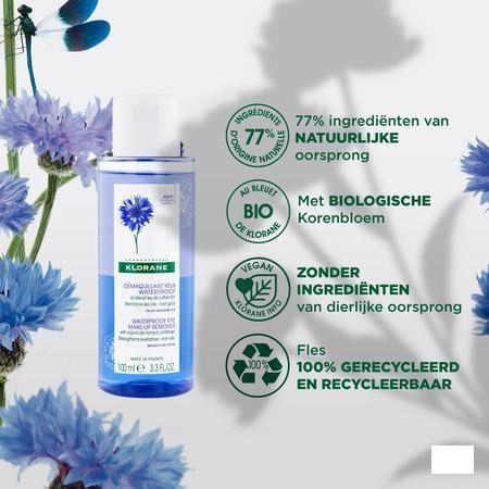 Klorane Bleuet Demaquillant Waterproof Flacon 100 ml