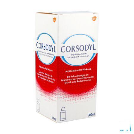 Corsodyl 2Mg/ml Solution Bain Bouche 300 ml