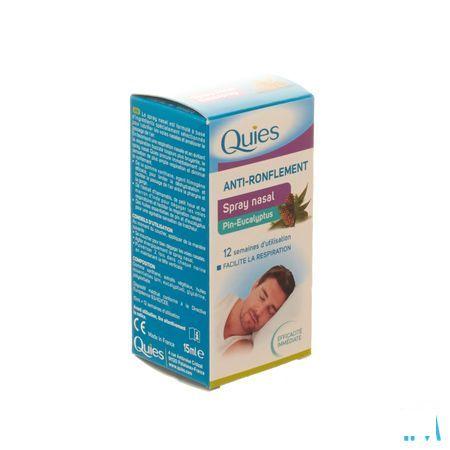 Quies Tegen Snurken Den-eucalyptus Neusspray 15 ml  -  Quies