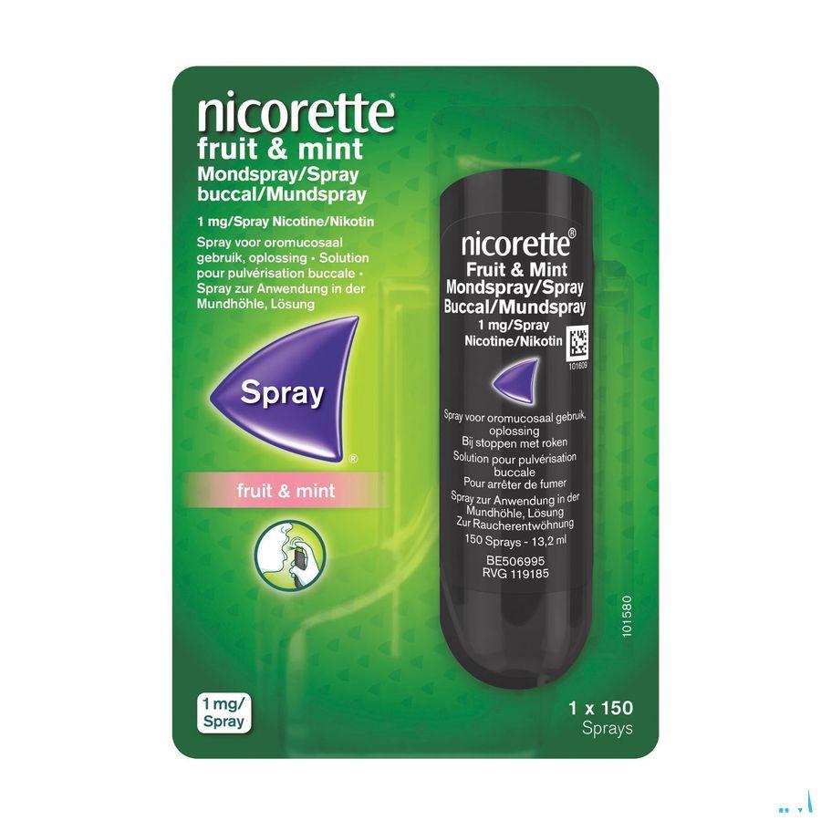 Nicorette Fruit & Mint Mondspray 1 mg/spray (150 Sprays)
