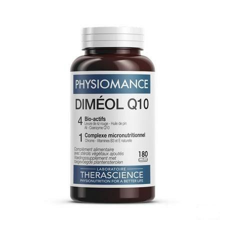 Dimeol Q10 Caps 180 Physiomance PHY416  -  Therascience